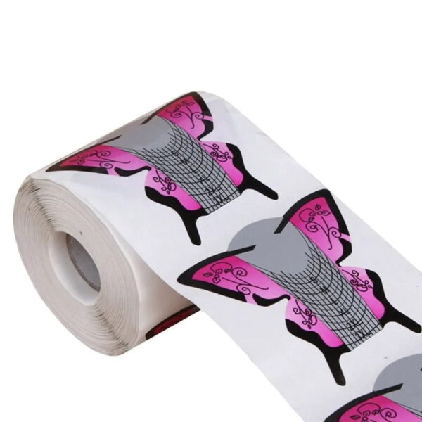 Φόρμα επιμήκυνσης νυχιών σε σχήμα πεταλούδας 500τεμ - Nail form