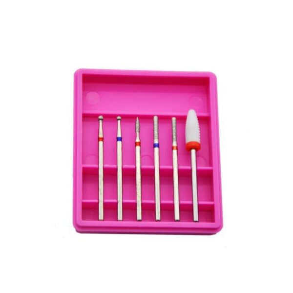 Φρεζάκια Νυχιών Σετ 6τεμ σε Κουτί Αποθήκευσης