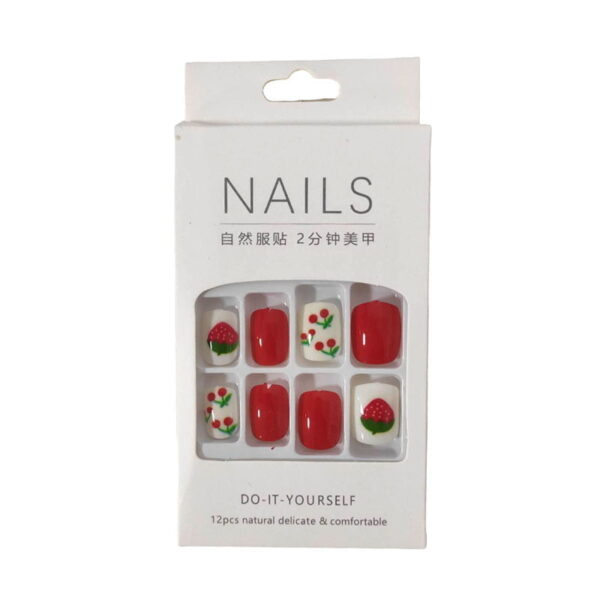 Αυτοκόλλητα νύχια σε διάφορα σχέδια - Press-on fake nails