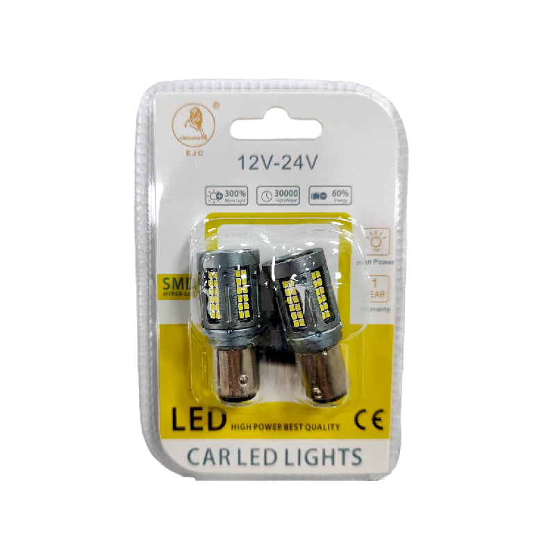 001010 EJC Λάμπες Αυτοκινήτου 2016-84SMD-1157 12v 2τμχ ψυχρό φως - LED light - Image 1