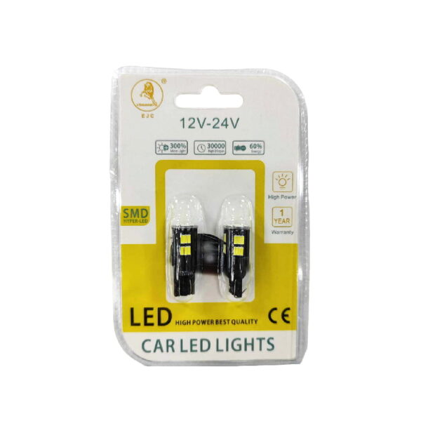 EJC Λάμπες Αυτοκινήτου T10-4014-30SMD 12V-24 2τμχ ψυχρό φως – LED light
