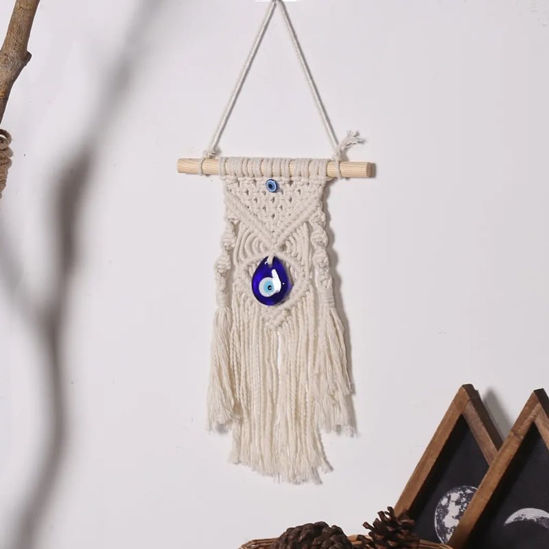 0101007 Κρεμαστό διακοσμητικό μακραμέ 30cm - Hanging decoration - Image 1