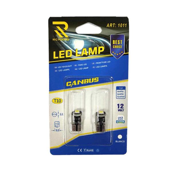 Rchang Λάμπα αυτοκινήτου 12V T10 6500K ART:1011 - Auto Car LED Lamp
