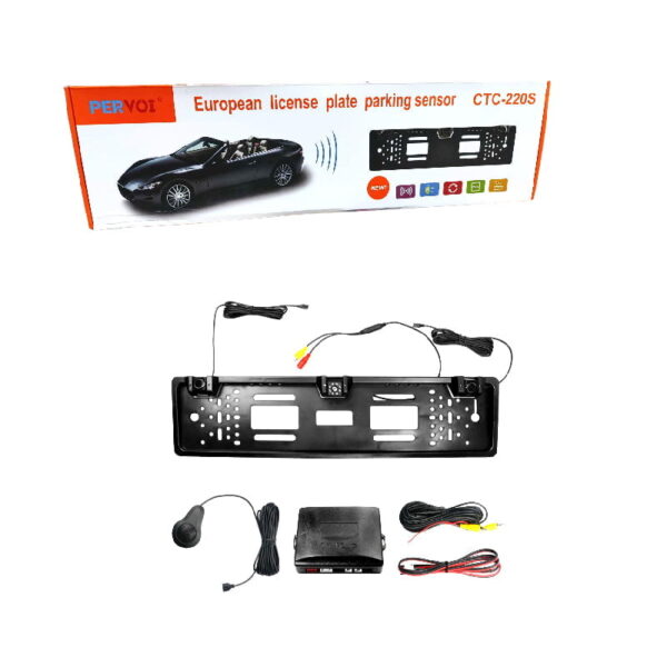 PerVoi Σύστημα Παρκαρίσματος Αυτοκινήτου Πλαίσιο Πινακίδας με Κάμερα CTC-200S - European license plate parking sensor