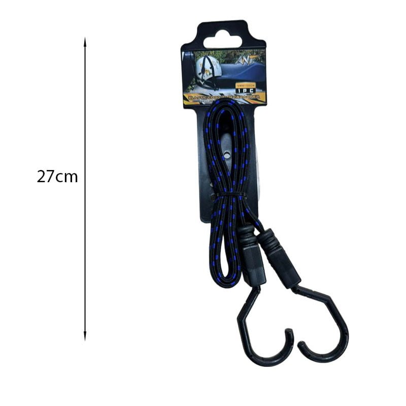 019100 Χταπόδι Ελαστικός Ιμάντας Πρόσδεσης 16mm*100cm - Elastic Cord with carabiner - Image 1