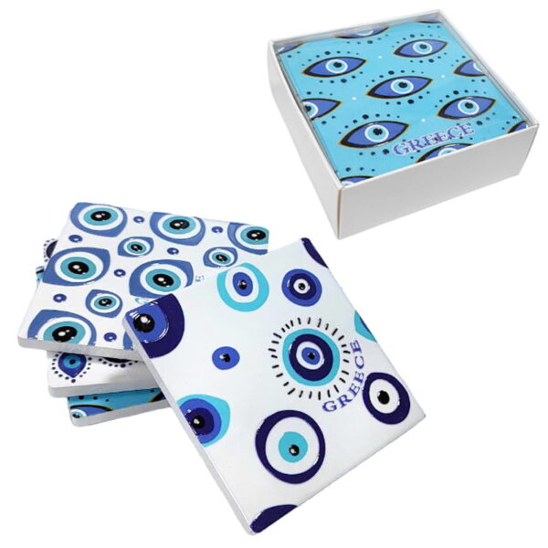 Σετ σουβέρ Greece 4τμχ - Coaster set 4pcs