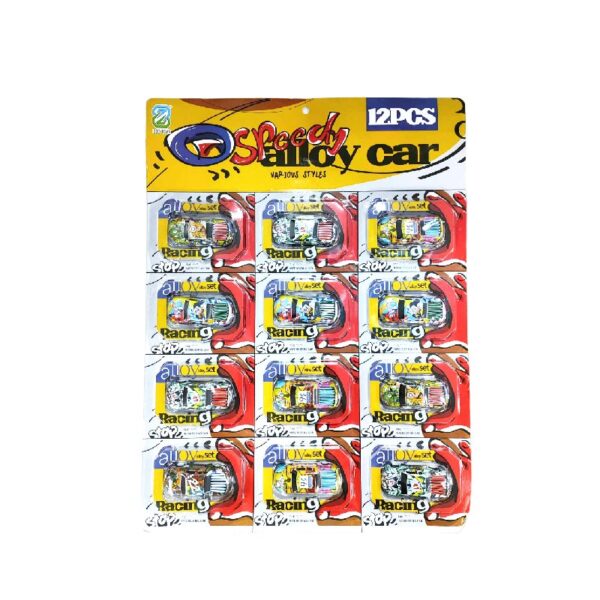 Αγωνιστικά Αυτοκινητάκια σε διάφορα χρώματα 12τμχ - Speedy Alloy Racing Car