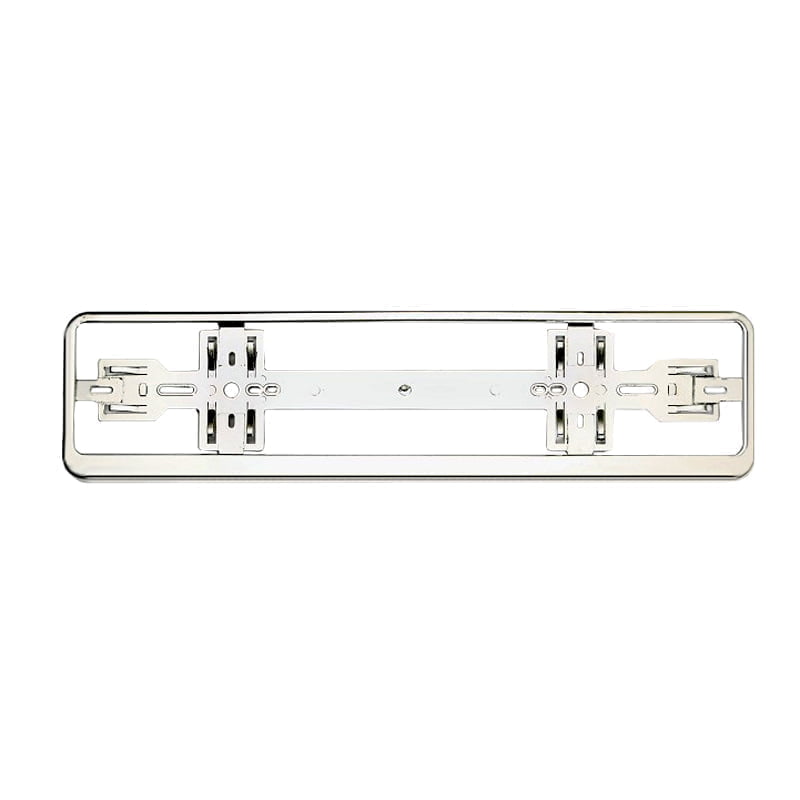 101127 Πλαίσιο Πινακίδας Χρώμιο Ασημί - License plate frame - Image 1