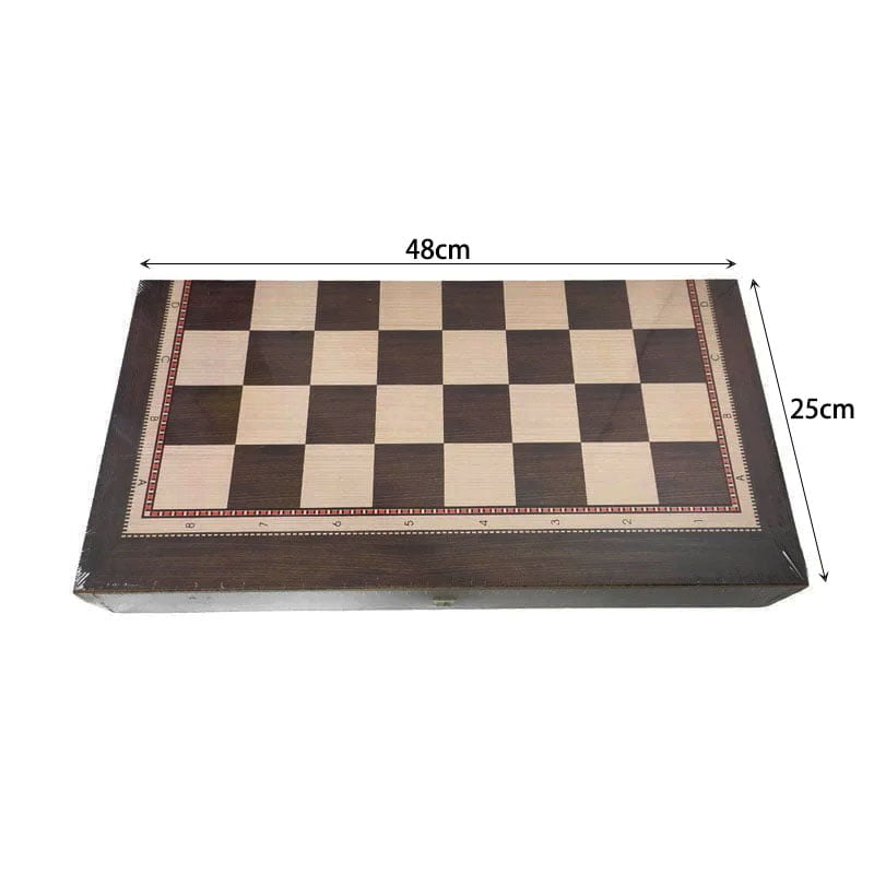21313-1-1 Ξύλινο τάβλι/σκακιέρα - Wooden backgammon/chess - Image 1