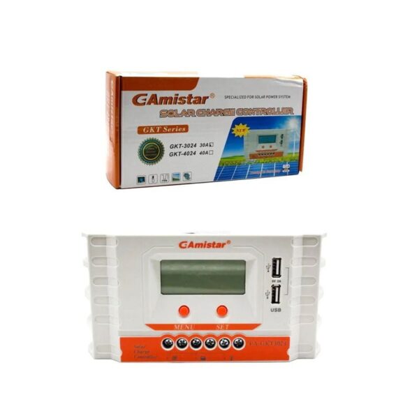 GAMISTAR Ρυθμιστής φόρτισης για φωτοβολταϊκά 30A GKT-3024 - Solar charge controller