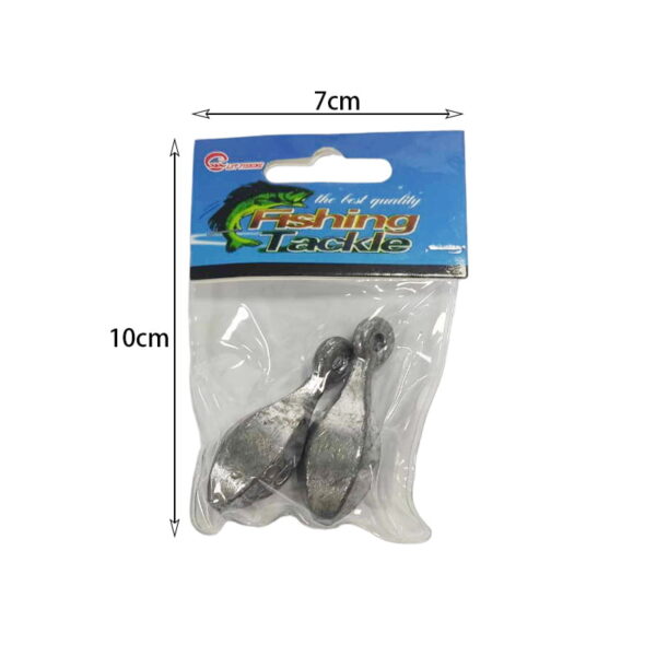 Βαρίδια ψαρέματος 2τμχ - Hook mounted - Additional weight lead fall hook 80G