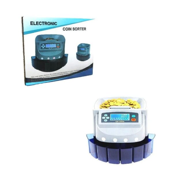 Ηλεκτρικός Ψηφιακός Καταμετρητής Κερμάτων με Ψηφιακή Οθόνη LED - Coin Sorter