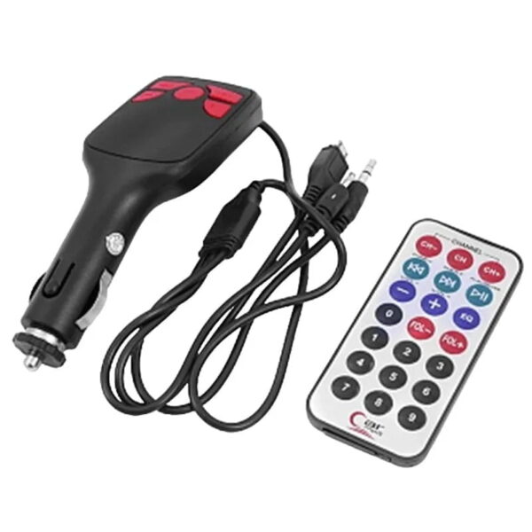 Φορτιστής - Transmitter αυτοκινήτου με MP3, FM 12V-24V και τηλεχειριστήριο - Car modulator