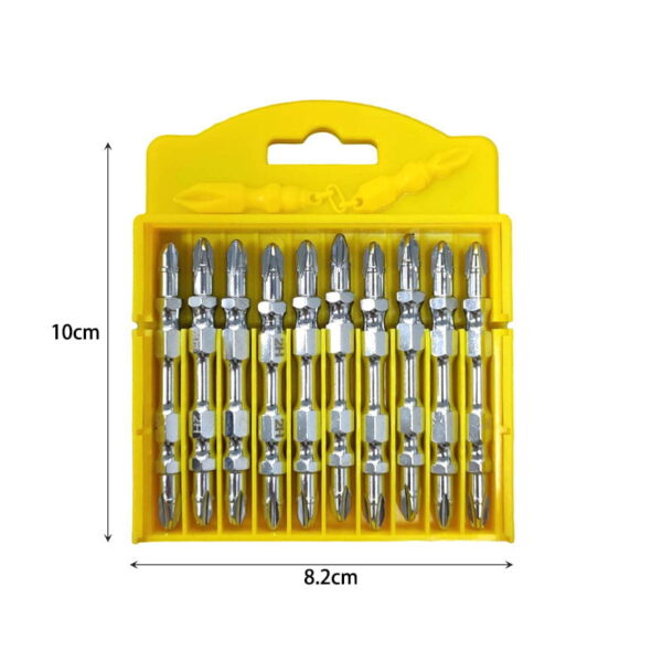 Σετ μαγνητικές μύτες για δραπανοκατσάβιδο 10τμχ – Set of magnetic cross double-ended drill bits