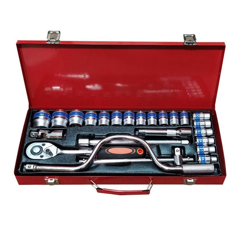 68337 CR-V Σετ Καρυδάκια 24τεμ 1/2" - 24pcs socket set chrome vanadium - Image 1