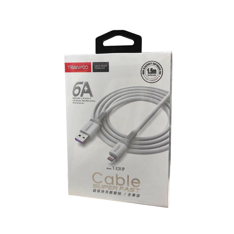72021 Tranyoo Καλώδιο δεδομένων lighting IOS 6A 1.5m T-X20 IP - Fast charger cable - Image 1