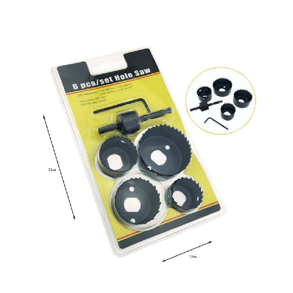Σέτ ποτηροτρύπανα Ξύλου-Γυψοσανίδας 6τεμ LTF-30 - Set hole saw