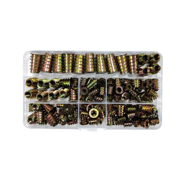 Σετ 130 τεμαχίων μεταλλικά ούπα - Nut insert