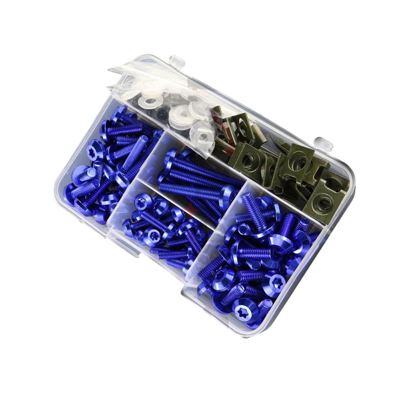 82006-1 Σετ βίδες μπλε - Fairing Screws Kit - Image 1
