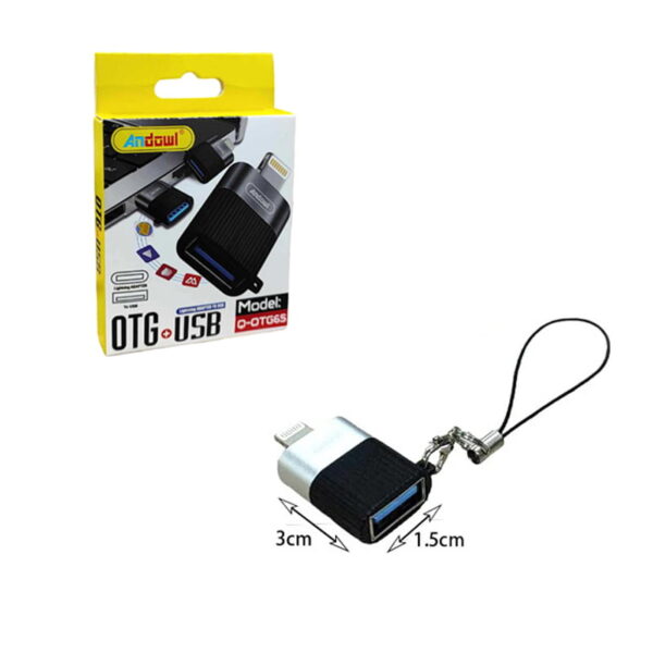 Andowl Q-OTG65 Μετατροπέας Lightning σε USB - OTG USB Adaptor