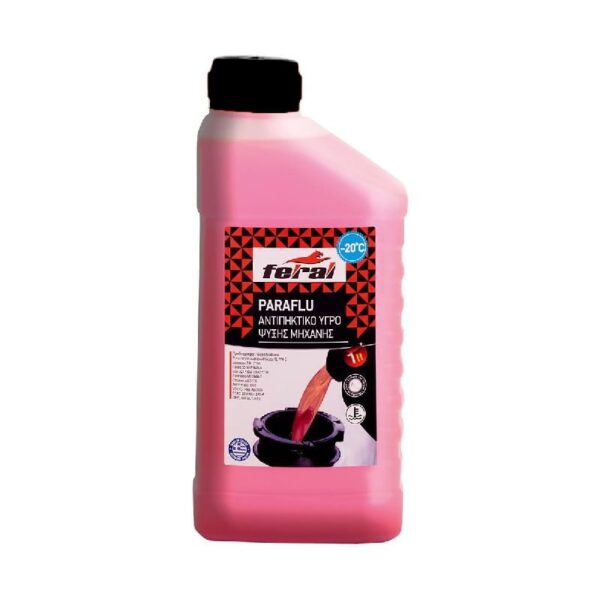 Feral Paraflu Αντιπηκτικό Υγρό -15 ⁰ C 1L - Red Engine Coolant Antifreeze 1L