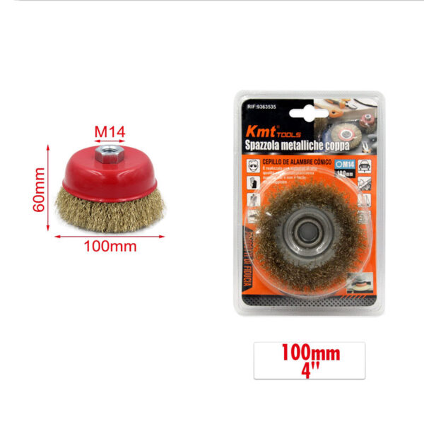 KMT Tools Συρματόβουρτσα για Δράπανο 100mm  - Drill Brush