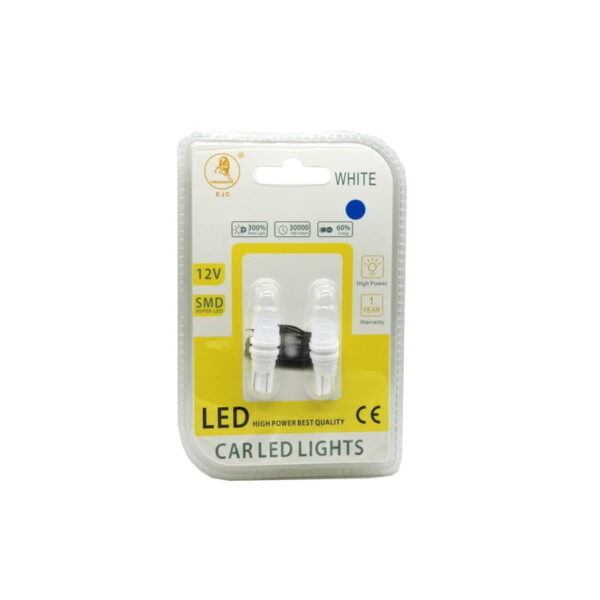EJC Λάμπες Αυτοκινήτου Canbus 12V T10-3 2τμχ μπλε φως – LED light