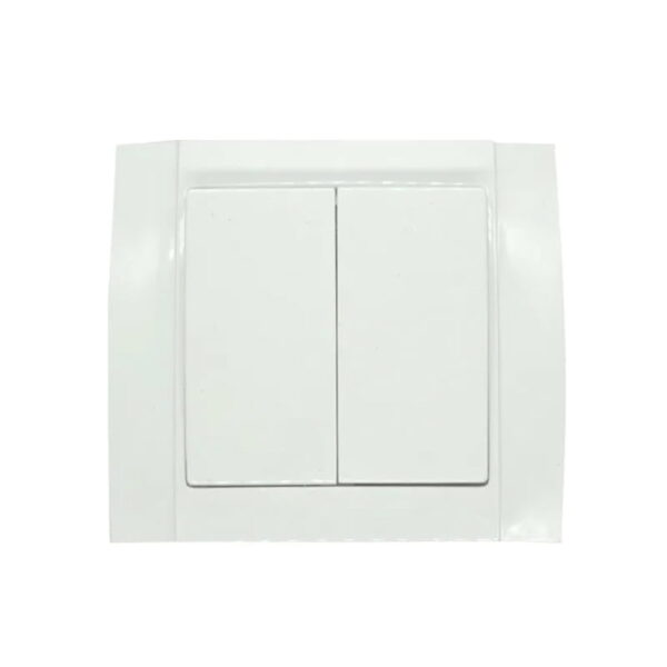 Διακόπτης διπλός λευκός Songrui - Wall switch
