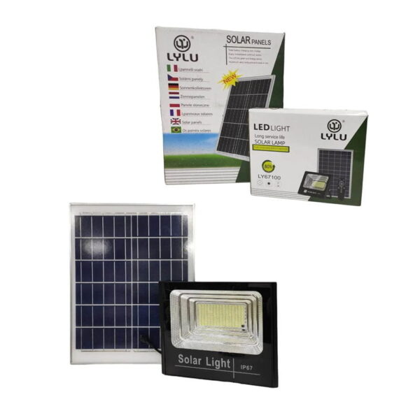 LYLU Ηλιακός προβολέας με τηλεχειριστήριο LED 300W LY67100 - Solar light