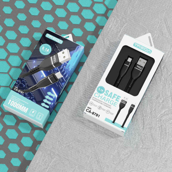 Treqa CA-8781 καλώδιο δεδομένων 1m USB σε Micro - Charging Cable Micro