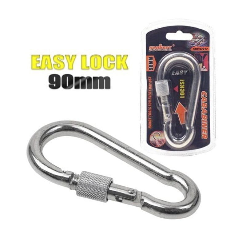 Z792103 Horusdy SDY-97217 Γάντζος Ορειβατικός Ασφαλείας 90mm - Carabiner - Image 1