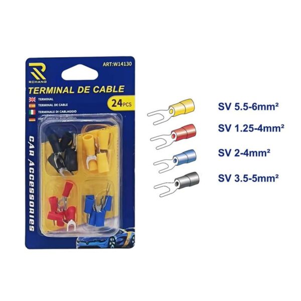 Rchang Τερματικά Καλωδίων 24τμχ W14130 - Terminal de cable