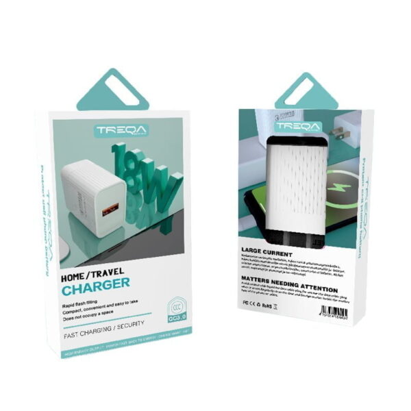 Treqa Φορτιστής Κινητού και καλώδιο δεδομένων Lightning-IOS 18W CH-632 - Data cables