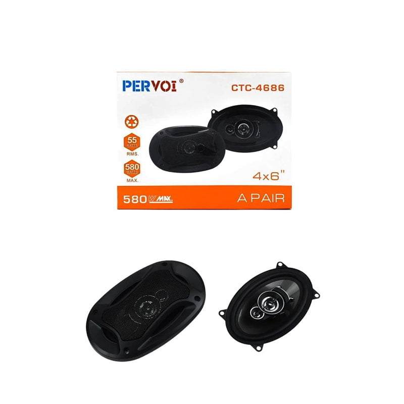 z891005-2 PerVoi Σετ Ηχεία Αυτοκινήτου Midrange 4×6″ 580W RMS 2τμχ CTC-4686 - Drive speaker - Image 1