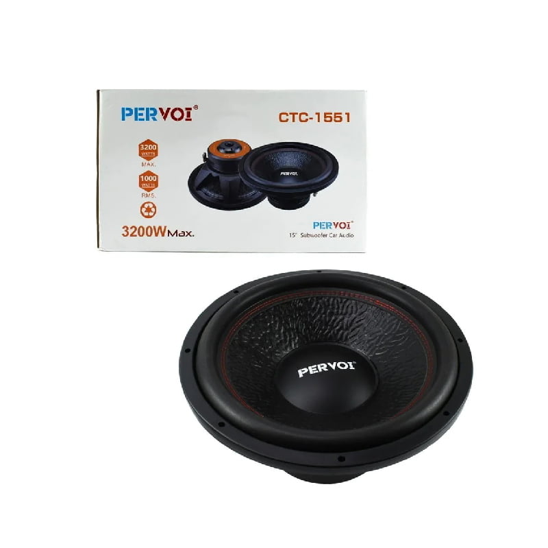 z891060-5 Pervoi Subwoofer Αυτοκινήτου 15″ Horn 3200W 75OZ PERVOI CTC-1551 - Active subwoofer - Image 1