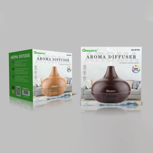 Qiaoyang Αρωματικός διαχύτης με LED χρώματα- Συσκευή Αρωματοθεραπείας & Υγραντήρας QA-SX106