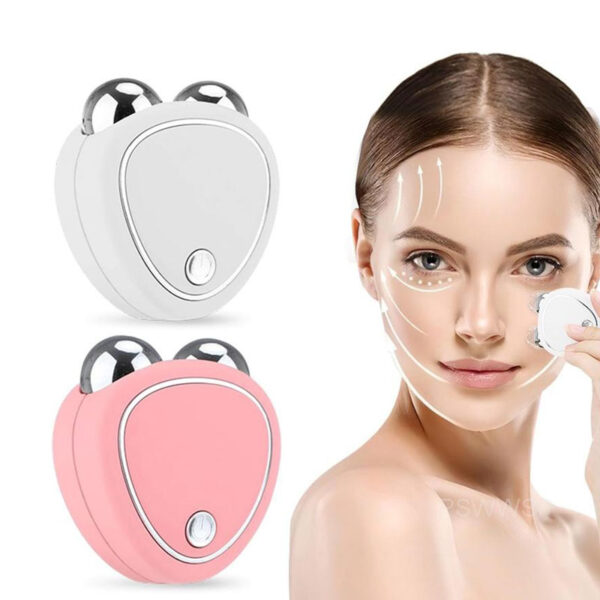Συσκευή Μασάζ Προσώπου Φορητή με Μικρορεύματα S-022 - Facial Massager Microcurrent Face Lift Machine Roller