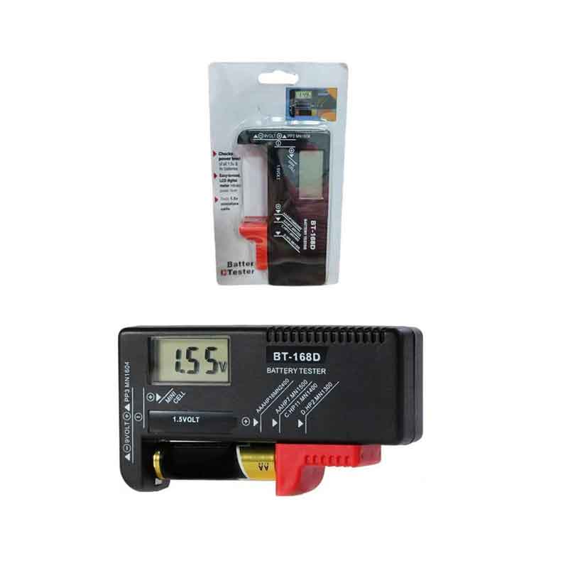 0207013-3 BT-168D Ψηφιακός μετρητής μπαταρίας Battery Tester με Πτυσσόμενη Υποδοχή - Image 1