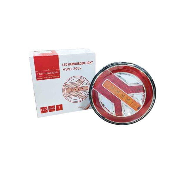 Φως Τρέιλερ Με LED Στρογγυλό 12-24V- Headlights Hamburger