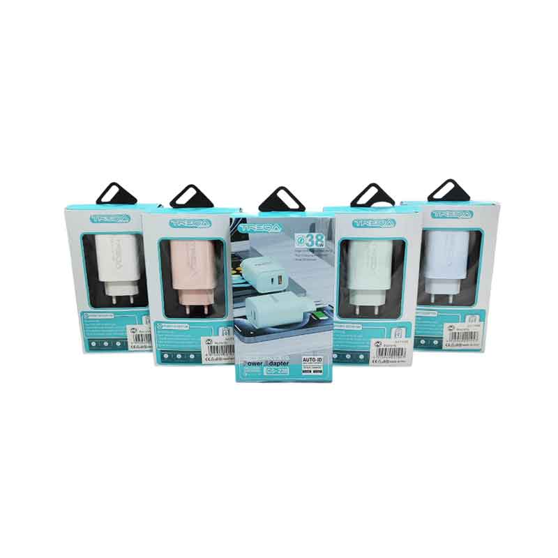 017159 Treqa Φορτιστής USB και Type-C 38W CS-238 – Quick Charging - Image 1