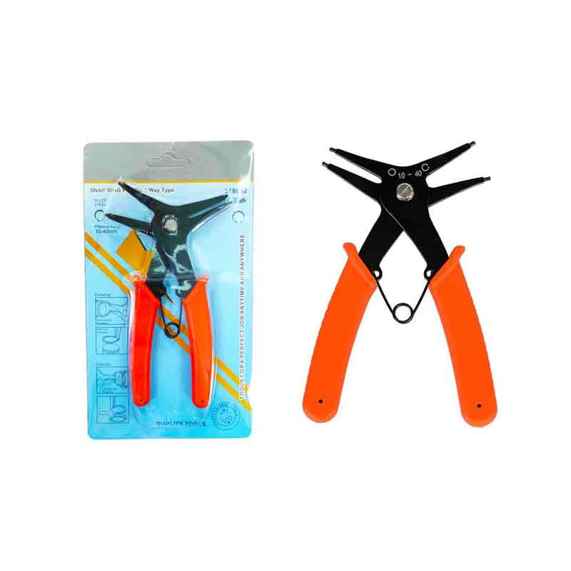 089136-2 Πένσα Δακτυλίου Aσφαλείας 2 σε 1 - Aσφαλειοτσίμπιδο 10-40mm- Snap Ring Pliers 4 Way Type - Image 1