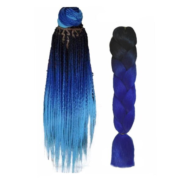 Yuan yao Μαλλιά για ράστα μαύρο/μπλε BY21 - Rasta hair