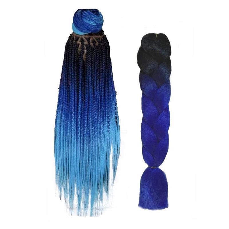 z792501 Yuan yao Μαλλιά για ράστα μαύρο/μπλε BY21 - Rasta hair - Image 1
