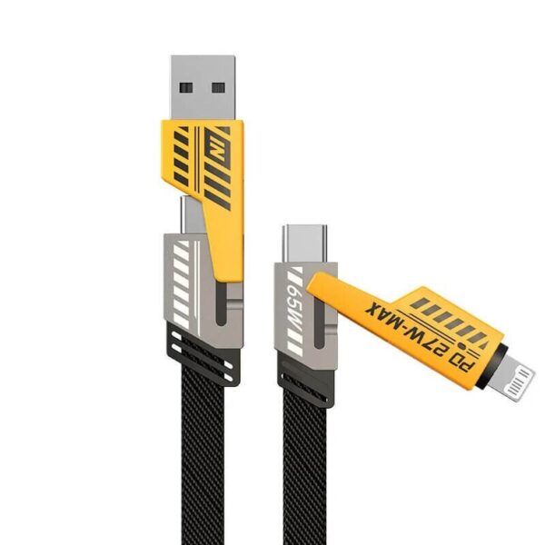 Andowl Καλώδιο Δεδομένων 4σε1 65W 120cm Q-SJ60 - 4in1 Data Cable