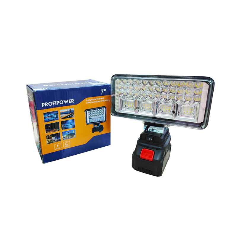 074140 Ασύρματος Προβολέας Με 1 Μπαταρία 7" 84LED - Φορητός Προβολέας - Profipower Wireless Light With 1 Battery - Image 1