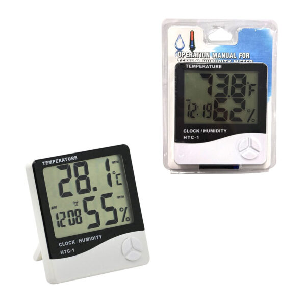 Θερμόμετρο - Υγρόμετρο HTC-1 - Clock humidity