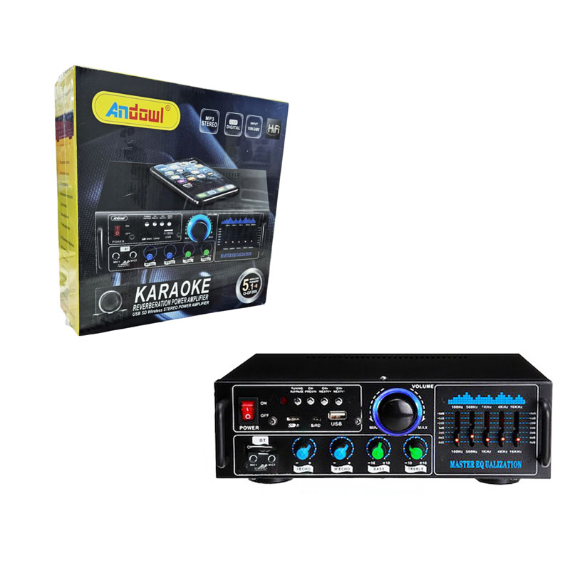 076027 Andowl Ενισχυτής με λειτουργία Karaoke Q-GF289 - Karaoke Reverberation Power Amplifier - Image 1
