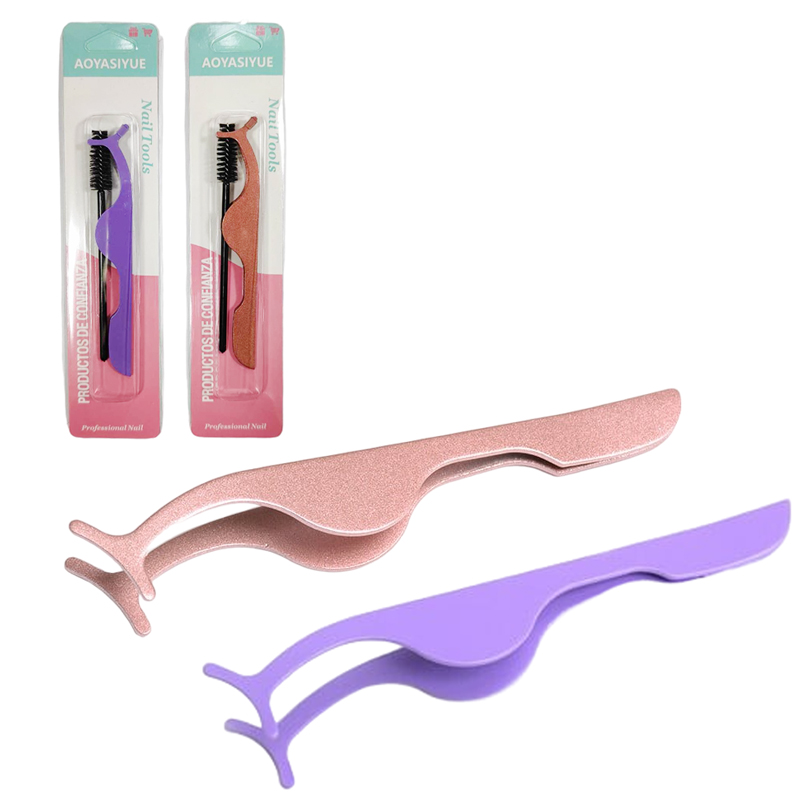 091130 Aoyasiyue Τσιμπιδάκι τοποθέτησης βλεφαρίδων & βουρτσάκι - Tweezers For Eyelash Extension - Image 1