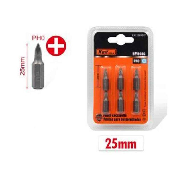 KMT Μύτες κατσαβιδιού PH0 -Bits Long For Screwdriver