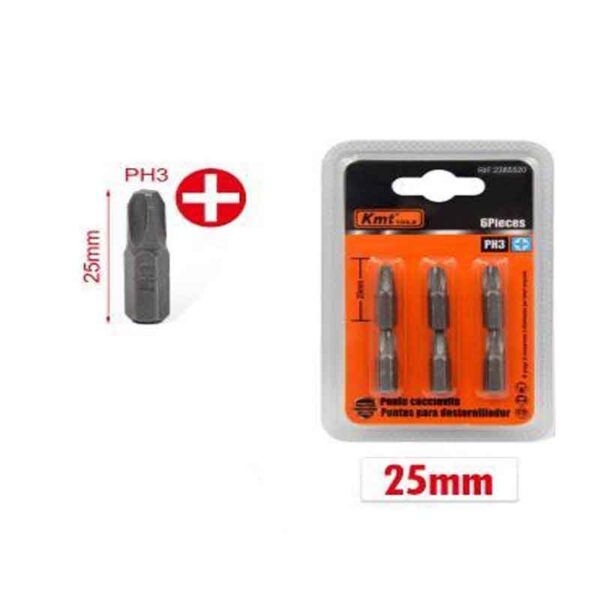 KMT Μύτες κατσαβιδιού PH3 -Bits Long For Screwdriver